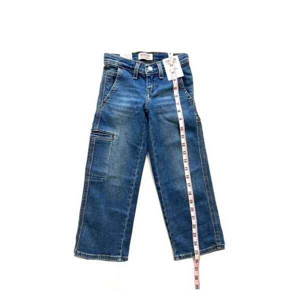 Signature Levis Jeans Boy's Sz 5 Blue Relaxed Fit Carpenter Medium Wash NEW - Picture 4 of 5